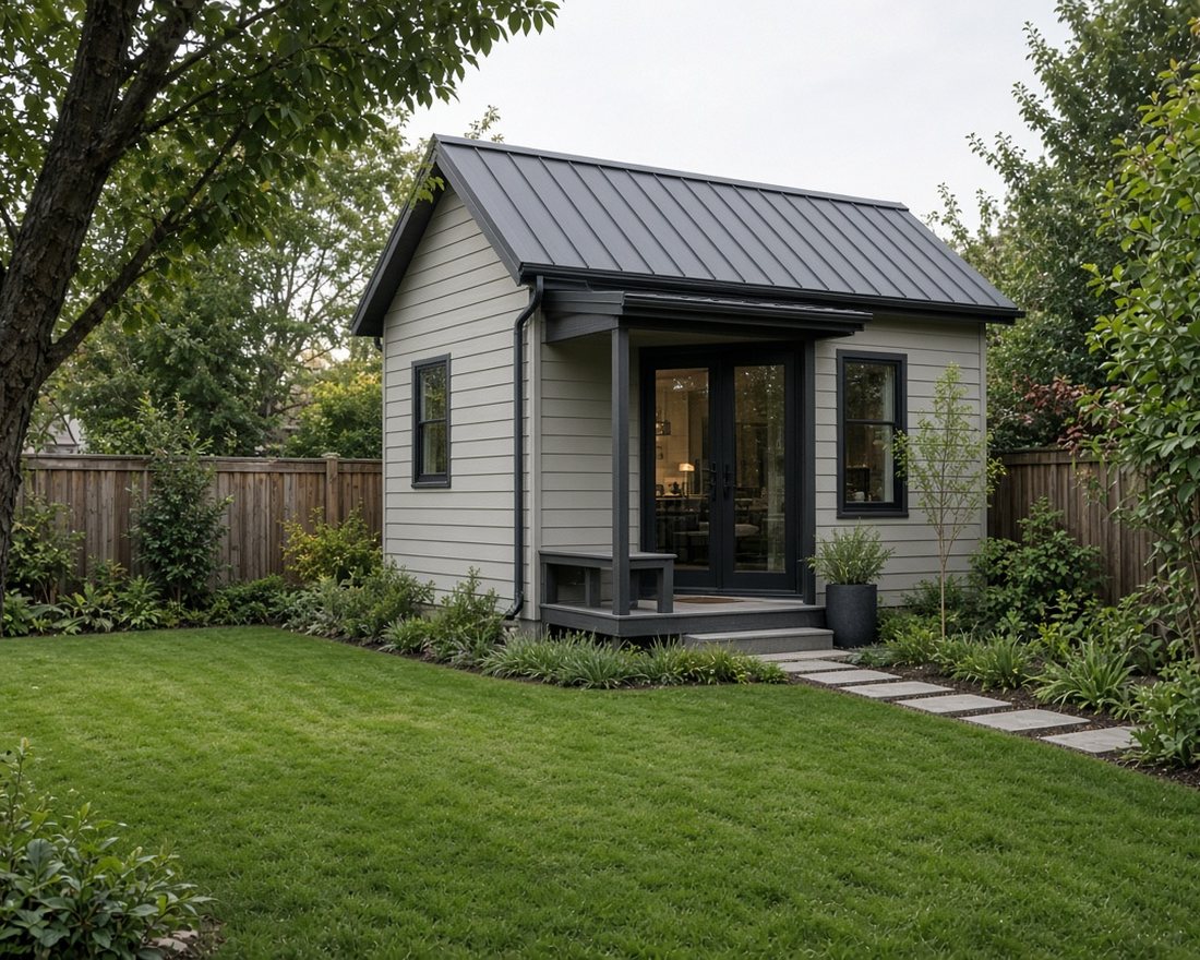 Small modern backyard dwelling